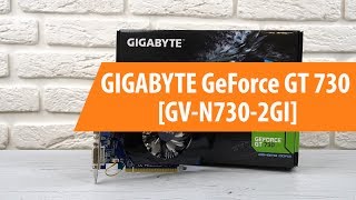 Распаковка GigaByte GeForce GT 730 2GI  / Unboxing GigaByte GeForce GT 730 2GI