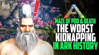 The Worst Kidnapping In Ark History! Epic Maze of Poop and Death! Ark Survival Evolved Trolling