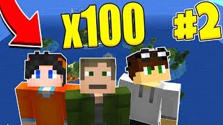100 ЧЕЛОВЕК ВЫЖИВАЮТ В БЕСКОНЕЧНОМ ОКЕАНЕ С ТОРГОВЛЕЙ! МАЙНКРАФТ #2