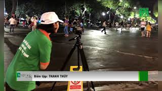 Ghi hình người dân xả rác ở phố đi bộ Hồ Gươm để xử phạt | VTC14