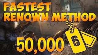 FASTEST WAY TO EARN RENOWN IN RAINBOW SIX SIEGE