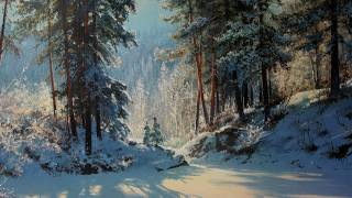 картина: Зимний день. Художник: Юшкевич Виктор.