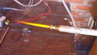 Welding SS with HHO  Soldando Acero Inoxidable