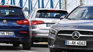 2019 Mercedes A-Class vs 2018 BMW 1 Series vs 2018 Audi A3 Sportback