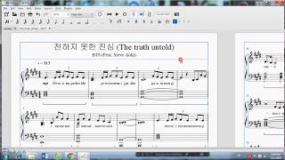 BTS - The Truth Untold (전하지 못한 진심) (feat. Steve Aoki) piano cover