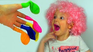Учим Цвета с шариками Папа пальчик где же ты / Learn Colors with Balloons Finger Family Song