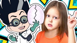 Новые питомцы Ромео Герои в масках спрятал Яйца Интерактивных цыплят Moose Little Live Pets PJ Masks