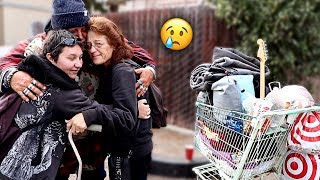 Reuniting Homeless Man with his Family after 5 YEARS!! (emotional) | FaZe Rug