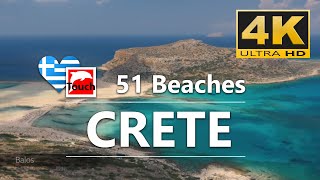51 Best Beaches of West CRETE, Greece ► 30 minutes 4K