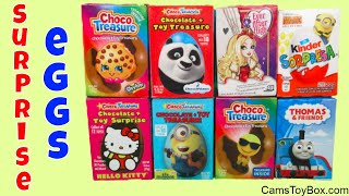Chocolate Surprise Eggs Minions Thomas Kinder Ever After High Shopkins Hello Kitty Dreamworks