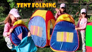 Как сложить детскую палатку / How to fold a children's play tent / Огляд дитячого намета Bambi