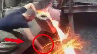 5 Molten Metal Accidents Caught on Security Cameras & CCTV