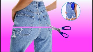 4 IDEAS DE TRANSFORMAR ROPA Y JEANS VIEJOS - RECICLAR JEANS VIEJOS - DIY: REUSE/RECYCLE OLD JEANS