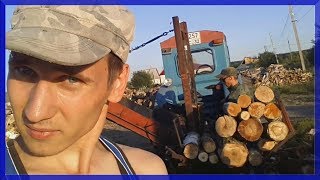 Блог 3: Работа за 2 недели. Пилим, КОЛЕМ, грузим, ВОЗИМ. Лесовоз УРАЛ!