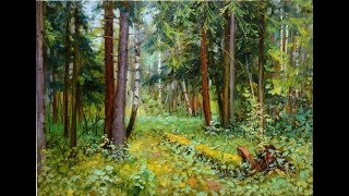 ? ХуДоЖнИкИ Картина маслом / Пейзаж / Лес / Рисуем вместе с Георгием Харченко