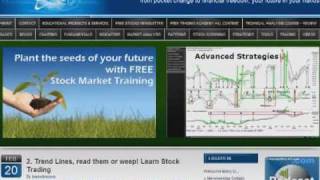 Stock Charts, Drawing Trend Lines, Live Stock Market Seminar