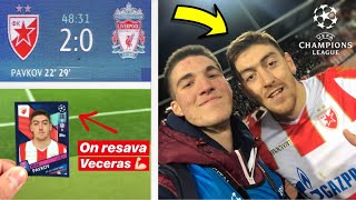 PREDVIDEO SAM DA PAVKOV DAJE GOL !!! - VLOG SA UTAKMICE LIGE SAMPIONA CRVENA ZVEZDA LIVERPUL