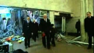 11.04.2011 Лукашенко посетил место взрыва