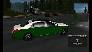 ETS 2 | ? MERCEDES E 300 MAYBACH VIP ? | 526 HP | LOGITECK G 29 | GAMEPLAY & REVIEW