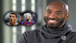 Kobe Bryant se decide entre Messi y Cristiano Ronaldo ¿a quién elige? En Español