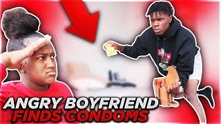ANGRY BOYFRIEND FIND’S CONDOMS IN GIRLFRIENDS PURSE PRANK!!!