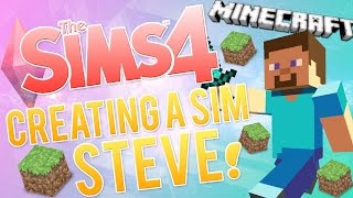 The Sims 4 Create A Sim: Minecraft Steve