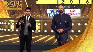 Zee Cine Awards 2016 Shahid kapoor & Rohit shetty's comic act on stage