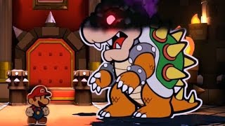 Paper Mario Color Splash All Koopaling and Bowser Boss Fights