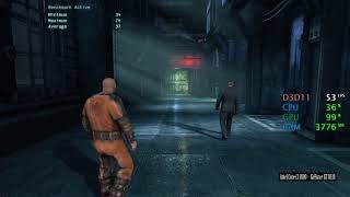 GeForce GT 1030 -- Intel Core i3-8100 -- Batman Arkham Origins Benchmark