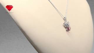 Bije.ru: Подвеска в виде короны с покрытием белым золотом и кристаллами Swarovski Dyan (Дайан)