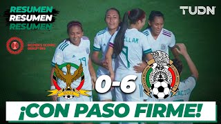 Resumen y Goles | St. Kitts & Nevis 0 - 6 México | Preolímpico Femenil | TUDN