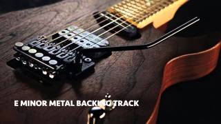 Em Heavy Metal Guitar Backing Track