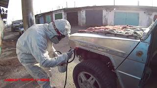 Пескоструйная обработка Гелендваген №3. Gelandewagen body restoration ?