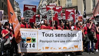 Marche pour la Fermeture des Abattoirs - Le défilé complet - Paris 2018