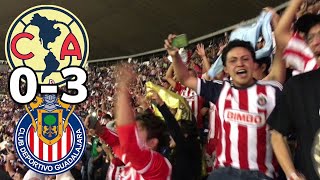 AMERICA(0) VS (3)CHIVAS - ESTADIO AZTECA - JORNADA 7 - RESUMEN