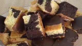 کێکی دووڕەنگ کە بەچایەکەوە بتوانی پێشکەشی بکەیت ??️خواردنی کورد?