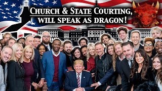 Evangelicals,Catholics 4 Trump 2020.Church,State Courting w/Dragon Voice.Beautiful Savior,Ugly Whore