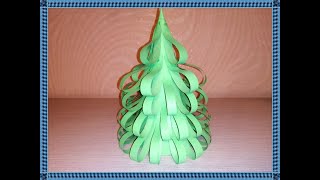 Easy paper christmas tree for kids christmas DIY 2020 @5-Minute Crafts @5-minute ORIGAMI and DIY