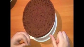 Техника разрезания коржей #Как разрезать бисквит на коржи