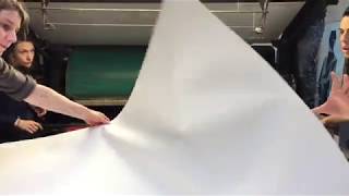 Agnès Thurnauer à l'atelier Idem, Paris : impression de la deuxième couleur