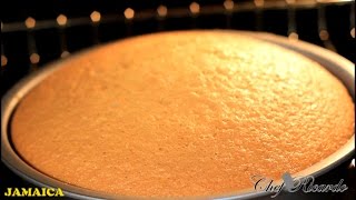 Vanilla Sponge Cake Best Recipe Ever | Recipes By Chef Ricardo