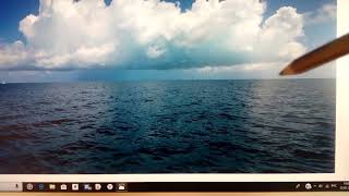 МОРЕ  поэтапно (гладь моря ,блики на воде)2