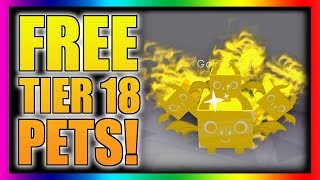 TIER 18 GOLDEN PET GIVEAWAYS!! | Roblox Pet Simulator