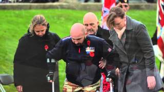 Double amputee Rick Clement walks in memory of fallen friends on Remembrance Sunday