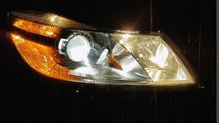 Skoda Octavia A5 2.0TDI ставим LED!