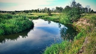 Ловля щуки спиннингом на малой реке.