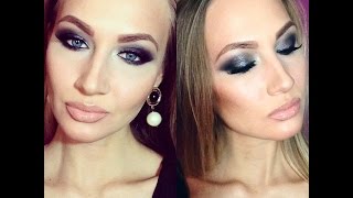 Новогодний экспресс макияж, смоки айз, smoky eyes