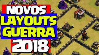 NOVOS LAYOUT GUERRA CV9 ANTI PT 2018 CLASH OF CLANS
