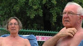Pool, volleyball, wildlife and nudists