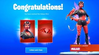 MALACE SKIN FREE Fortnite Battle Royale (How to get MALACE SKIN for Free), Free Skins Fortnite